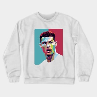 Cristiano Ronaldo 7 Pop Art Portrait Crewneck Sweatshirt